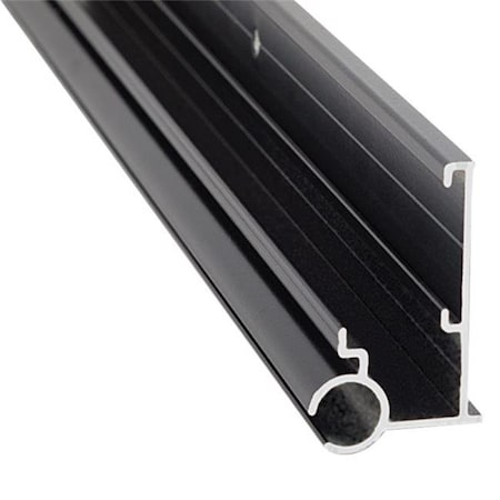Strike3 16 ft. Black Aluminum Insert Gutter & Awning Rail ST756732